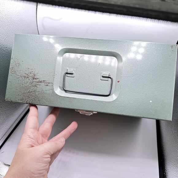 Vintage Hamilton Skotch Porta-File Skotch Kooler Portable File Cabinet No Key - Picture 5 of 9